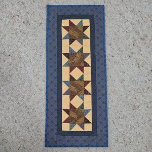 Patchwork Star Table Runner Multi Pattern Reversible